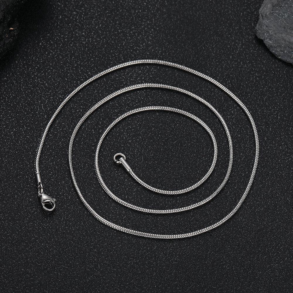 Stainless Steel Snake Chain Necklace Rapper Chain for Men and Women | Caratix Jewelry - CaratixJewelry